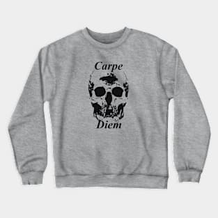 Gothic Skull Carpe Diem Seize The Day Crewneck Sweatshirt